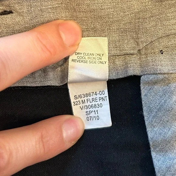 Banana Republic sz 6 The Sloan Fit Pants Flat front  black stretchy - Picture 8 of 12